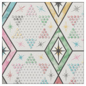 Retro Chinese Checkers Stof (Close Up)