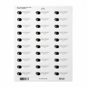 Retro Chinese Qing-dynastie Black Manchu Cat Etiket (Full Sheet)