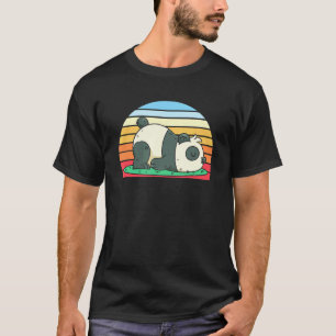 Retro Chinese Wildlife Forest Animal Cute Panda be T-shirt