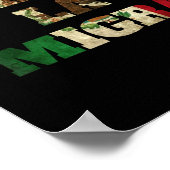 Retro Chinga La Migra Mexico Vlag Bandera Ice Immi Poster (Hoek)