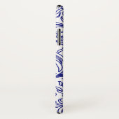 Retro Chinoiserie Blauw en Wit Patroon Case-Mate iPhone Case (Achterkant / rechts)