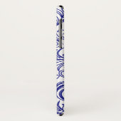 Retro Chinoiserie Blauw en Wit Patroon Case-Mate iPhone Case (Achterkant/links)