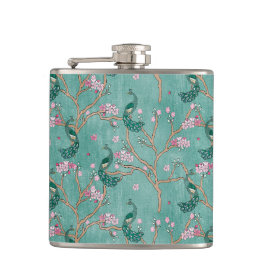 Retro Chinoiserie Hip Flask Heupfles