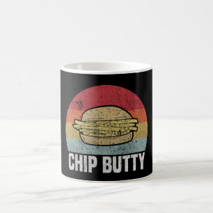 Retro Chip Butty Lovers Gift Koffiemok