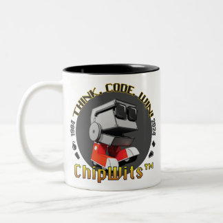 Retro ChipWits-Mok Tweekleurige Koffiemok