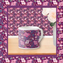 Retro chique bloemmotief