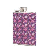 Retro chique bloemmotief heupfles (Links)