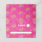 Retro chique disco ballen heet roze en Sinaasappel Plaatskaartje (Buitenkant ongevouwen)