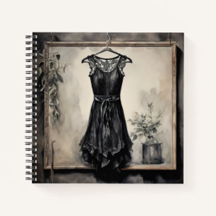 Retro chique kleine zwarte jurk LBD Fashionista's Notitieboek