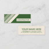 retro CHIROPRACTOR Mini Visitekaartje (Voorkant / Achterkant)