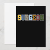 Retro chirurgie Chirurgie Arts Neurologie Gra Bedankkaart (Voorkant / Achterkant)