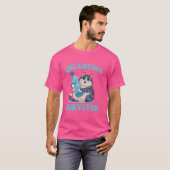 Retro Chlamydia Survivor Funny Cat Meme Sarcastisc T-shirt (Voorkant volledig)
