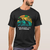 Retro Chobe Nationaal Park Botswana Afrika T-shirt (Voorkant)