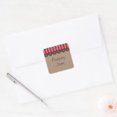 Retro chocolade bedrijf stickers (Envelop)