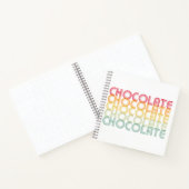 Retro Chocolade Rainbow Color Journal Notitieboek (Binnen)