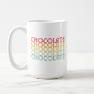 Retro Chocolade-regenboogkleur Koffiemok