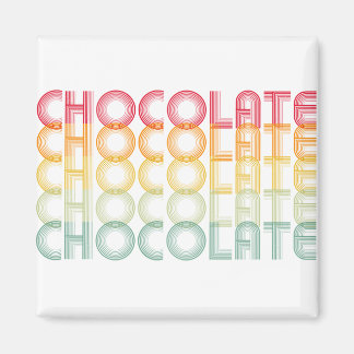 Retro Chocolade-regenboogkleur Magneet