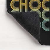 Retro Chocolade-regenboogkleur Muismat (Hoek)