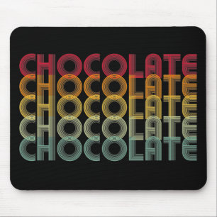 Retro Chocolade-regenboogkleur Muismat