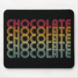 Retro Chocolade-regenboogkleur Muismat