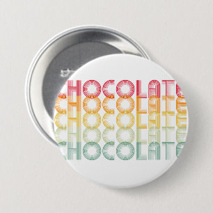 Retro Chocolate Rainbow Color Button