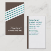 retro-cholocatiestrepen visitekaartje (Voorkant / Achterkant)