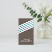 retro-cholocatiestrepen visitekaartje (Staand voorkant)