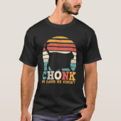 Retro  Chonk Cat Scale Kitten Fat Chubby T-shirt (Voorkant)