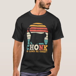 Retro  Chonk Cat Scale Kitten Fat Chubby T-shirt