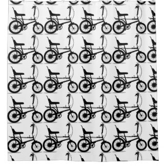 Retro Chopper Fiets Douchegordijn