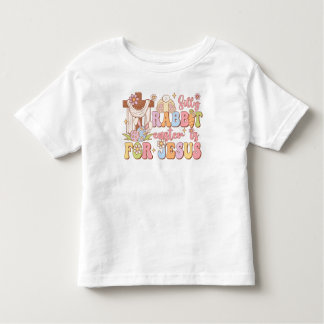 Retro Christelijk Gekke Konijn Pasen is Voor Jezus Kinder Shirts