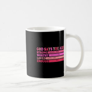 Retro christelijke Bijbelvers Valentijnsdag God Ze Koffiemok