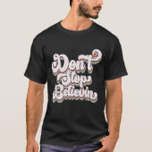 Retro christelijke typografie T-shirt (Voorkant)