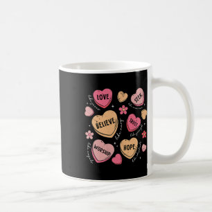 Retro Christelijke Valentijn Snoep Hart Jesus Vale Koffiemok