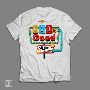 Retro Christelijke Vintage God is Goed Altijd T-shirt