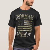 Retro Christian Normal Isnt Coming Back Jesus Redl T-shirt (Voorkant)