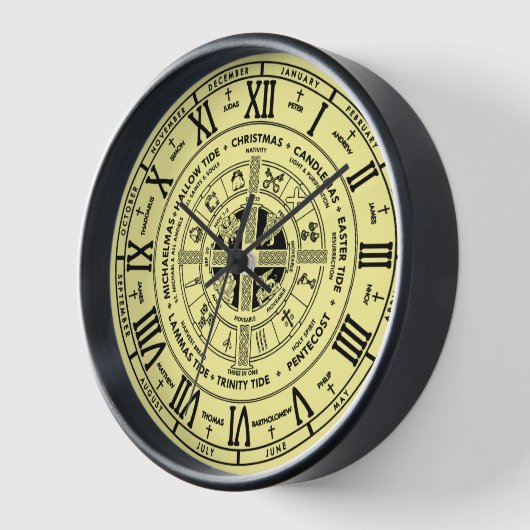 Retro Christian Wheel of the Year Clock (Hoek)