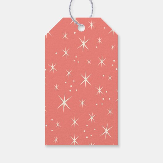 Retro Christmas 1958 Gift Label - Pas het aan! Cadeaulabel (Achterkant)