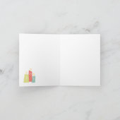 Retro Christmas 1958 Wenskaart -Personaliseren Kaart (Binnen)