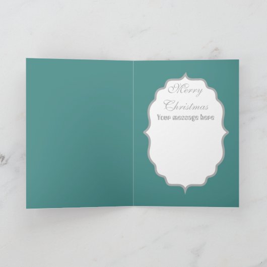  retro Christmas Angel tekstkaart toevoegen Feestdagen Kaart (Binnen)