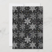 Retro Christmas beer middernacht sneeuwlandschap Kaart (Achterkant)