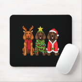 Retro Christmas Boykin Spaniel Santa Reindeer Dog  Muismat (Met muis)