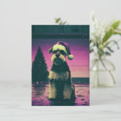 Retro Christmas Cards Feestdagenkaart (Staand voorkant)