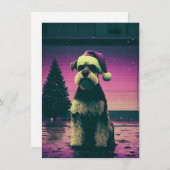 Retro Christmas Cards Feestdagenkaart (Voorkant / Achterkant)