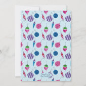 Retro Christmas Cocktail Party  Vakantie Kaart (Achterkant)