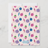 Retro Christmas Cocktail Party  Vakantie Kaart (Achterkant)