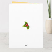 Retro Christmas Cute Kitten Vintage Christmas Card Kaart (Achterkant)