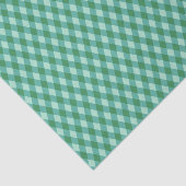Retro Christmas Diamond Plaid - Groen & Blauwgroen Tissuepapier (Detail)