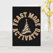 Retro Christmas Energy  Kaart (Gele Bloem)