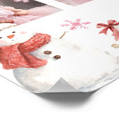 Retro Christmas First Year Photo Milestone Sign Poster (Hoek)